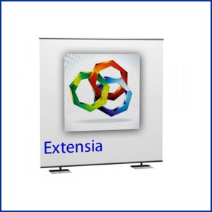 Extensia peut être utilisé comme fond de stand, comme mur d’image ou encore comme photo call. Utilisations multiples et variées